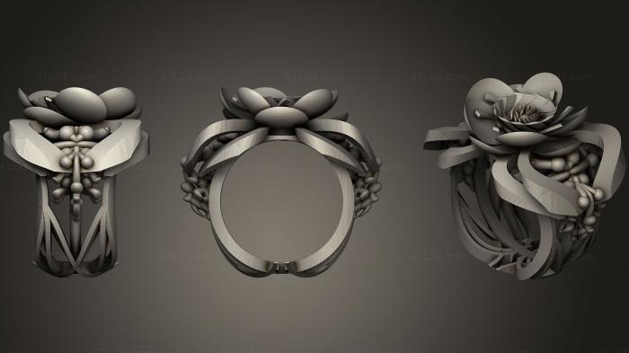 Ювелирные перстни и кольца (Кольцо 3 01, JVLRP_0484) 3D модель для ЧПУ станка